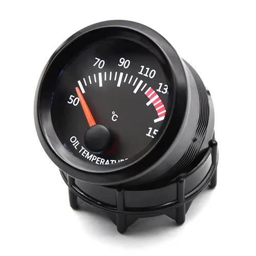 Imagen 2 del producto Medidor de temperatura de aceite RU2 ""52MM con sensores 50 ~ 150 Celsius 2"" calibre Universal LED blanco Digital 12V puntero de coche de gasolina