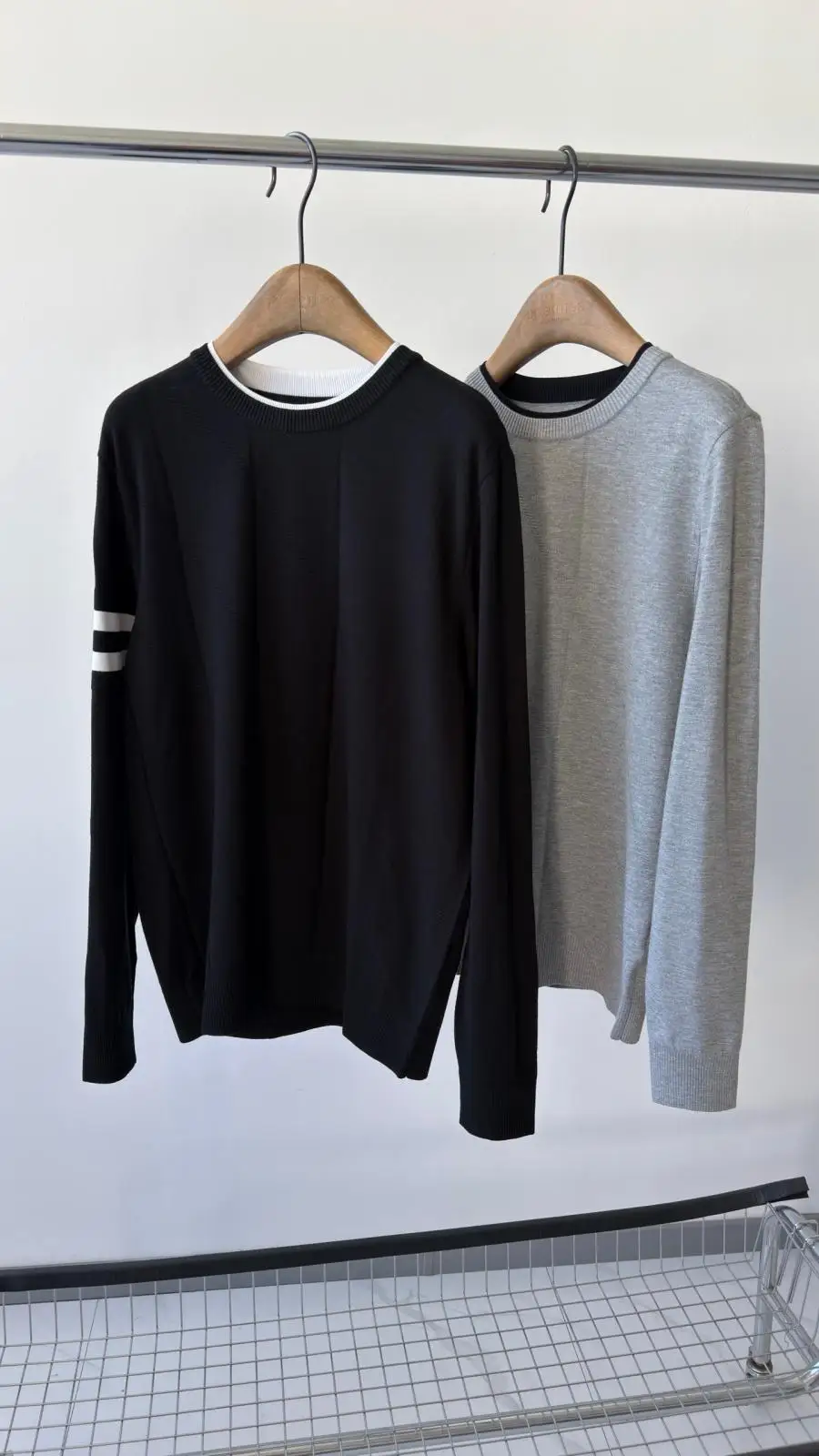 2026 Mens Golf Knit Pullover Crew Neck Casual All Match Long Sleeve Warm Winter Golf Apparel
