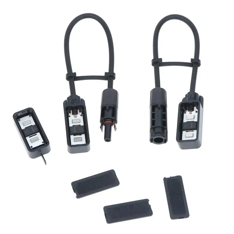 Solar Panel Junction Box 1500V 30A Waterproof PV Connector Adaptor for Off Grid Home Solar Power System Installation
