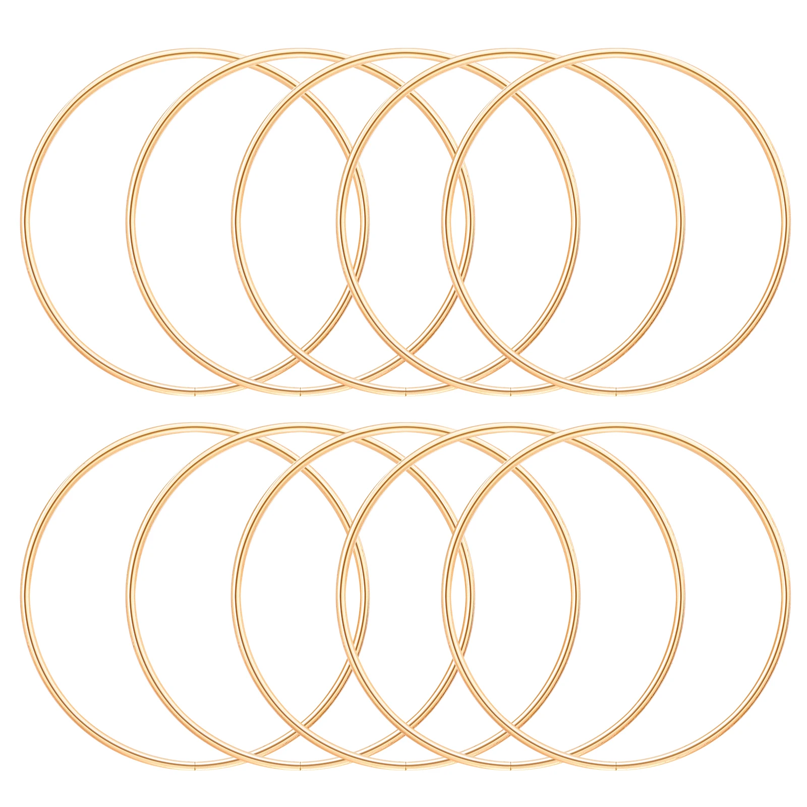 10pcs Metal Rings DIY Adornment Craft Hoops Exquisite Workmanship Safe Reliable Home Decor Gift Idea