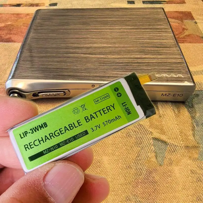 New for Sony Walkman MZ-N10 MZ-E10 3.7V Lithium Battery