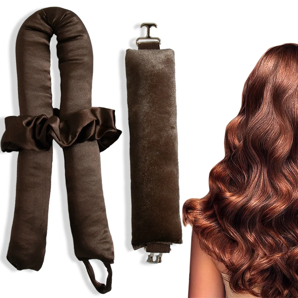 

Heatless Hair Curlers Curling Rod Headband No Heat Hair Rollers Lazy Curls with Hook Sleeping Soft Flexi Rods Hair Styling Tools