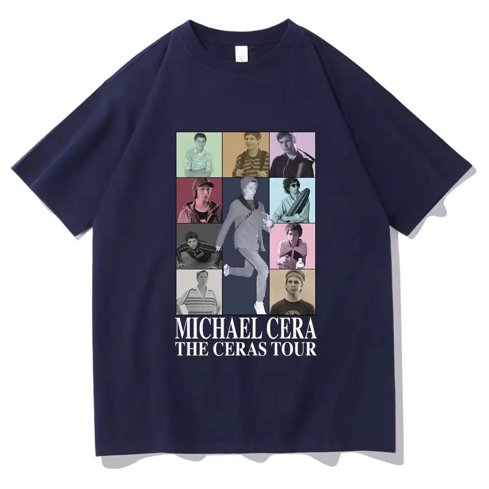 Michael Cera Fashion Tshirt The Ceras Tour Print Clothes T-shirt Oversized Unisex Summer Short Sleeve Casual T Shirts Streetwear