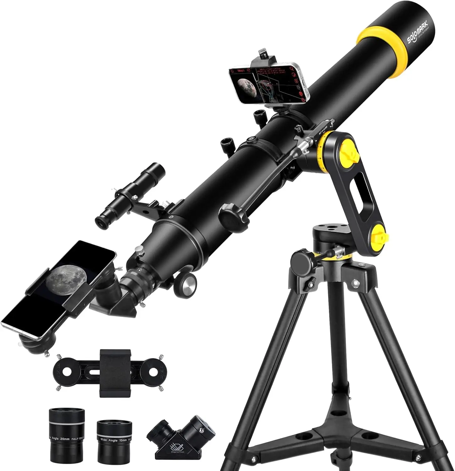 Telescope, Telescopes for Adults Astronomy Professional, 90mm Aperture 1000mm High Powered Telescope for Beginners & Kids with P