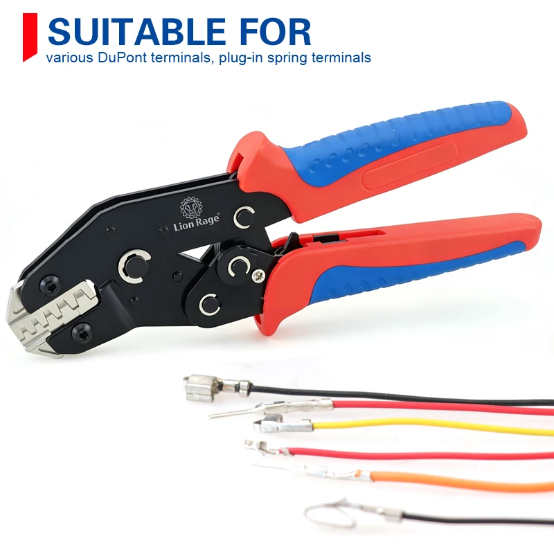 SN-68B Ratschen-Crimpzangen-Set mit 2 Aufsätzen & 715 Klemmen – Professionelles Drahtcrimpwerkzeug-Kit für elektrische Verkabelung 58BS – Detail 2