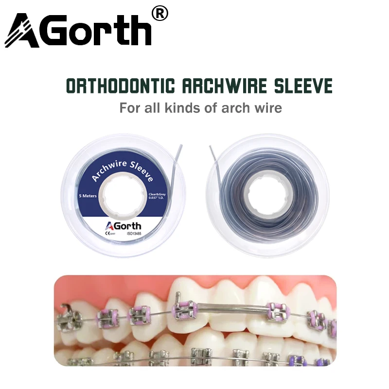 

5m/Roll Dental Sleeve Tubing Orthodontic Elastic Archwire Sleeve Plastic Tissue Guard Dental Arch Wire Protect Tube Dentistry