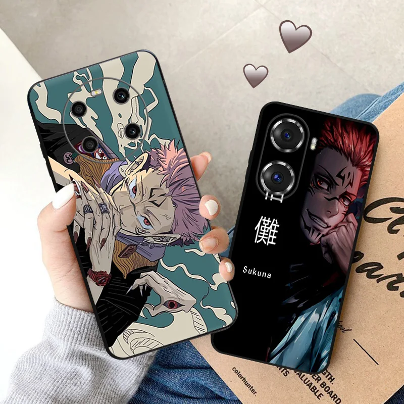 Ultra Thin Soft Phone Case For Honor X8 X7 X9 b X6 4G 70 90 Magic5 Pro 8x Pixel 8 7 6 a Ryomen Sukuna Jujutsu Kaisen Matte Cover