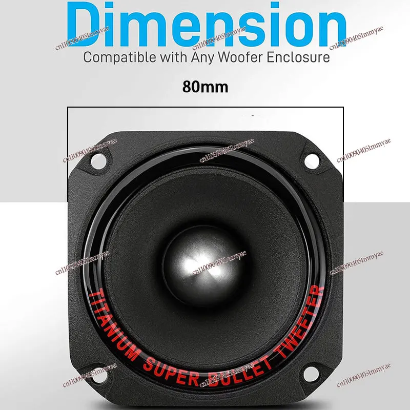 

High Quality 300 Watt 70 Magnetic 8 Ohm Aluminum Alloy 3 Inch Tweeter