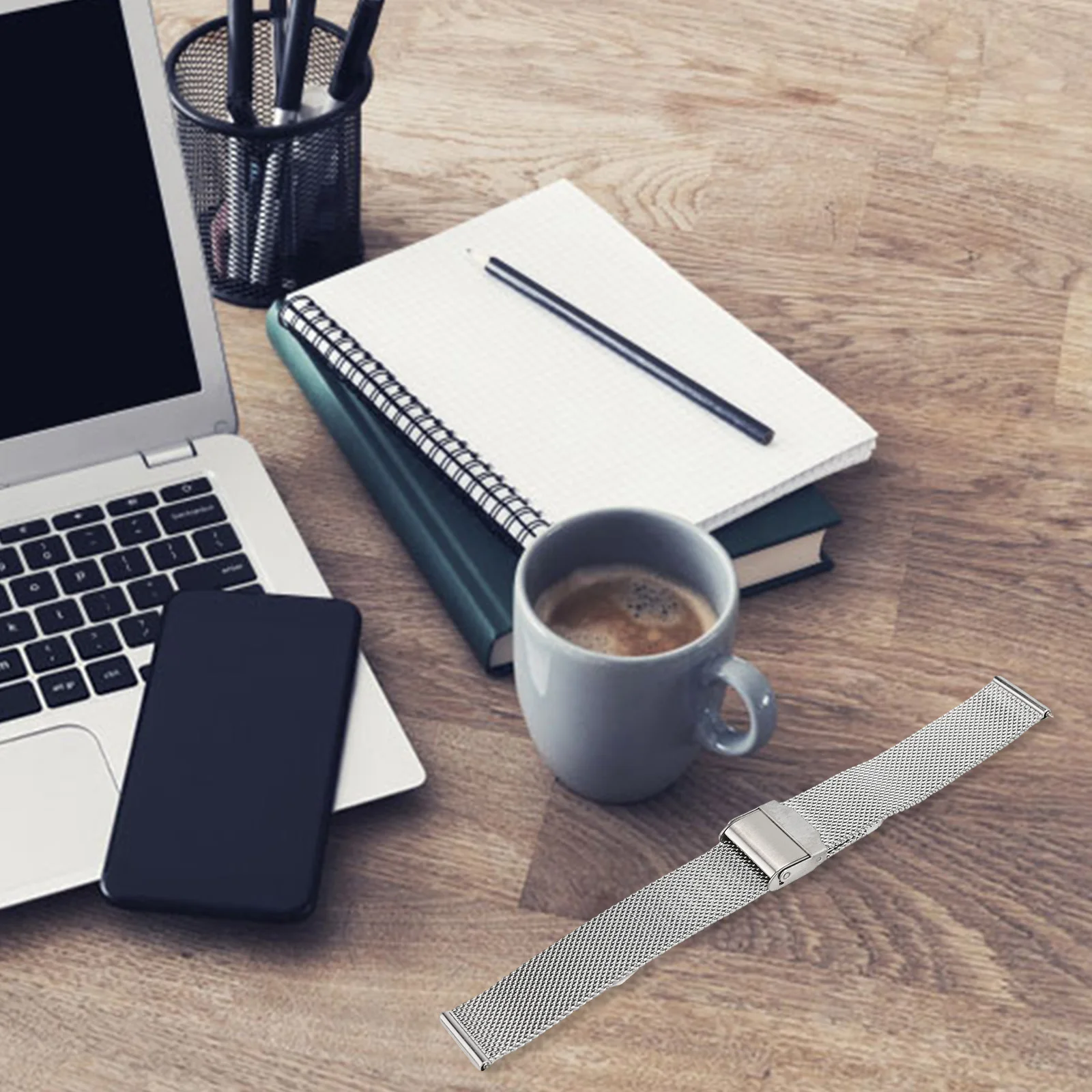 Precise and Symmetrical Buckle and Firm and Stable Fitting Our Milanese Loop Smart Watch Band In Ten Different Sizes