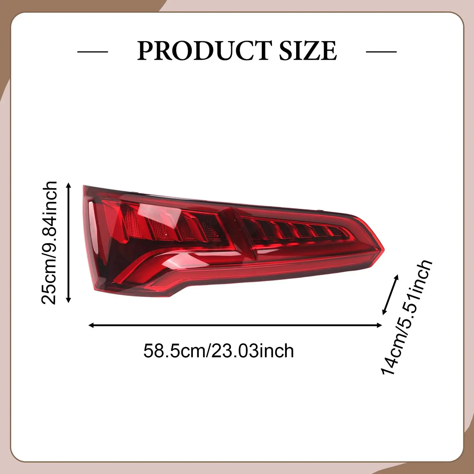 مصباح خلفي يسار لصيانة مستلزمات السيارات الخلفية الذيل ضوء خلفي LED لـ #6