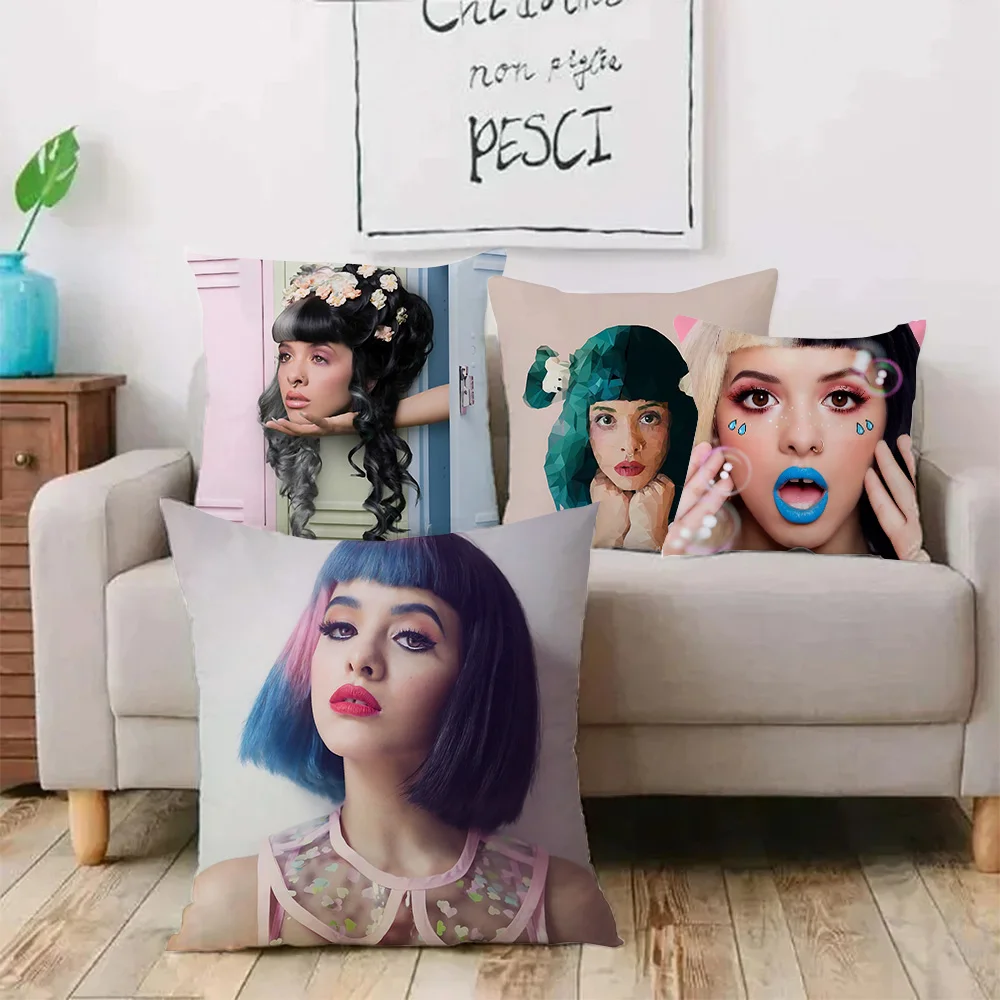 Singer M-Melanie M-Martinez Pillow Covers Cartoon Sofa Decorative Home Double-sided Printing Short Plush Cute Cushion Cover