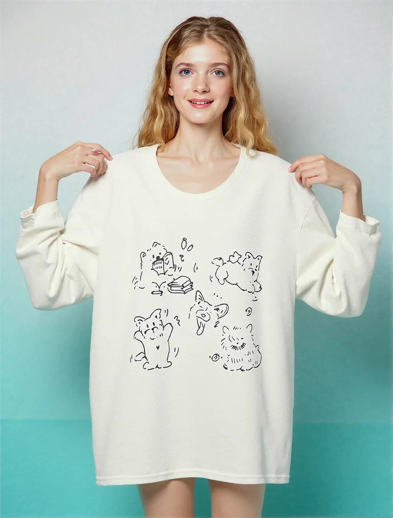 Langärmlige T-Shirts für Damen, Herbstkollektion, Genial Gestaltet, Französische Eleganz, Attraktiv für Büro, Pendeln, Sport