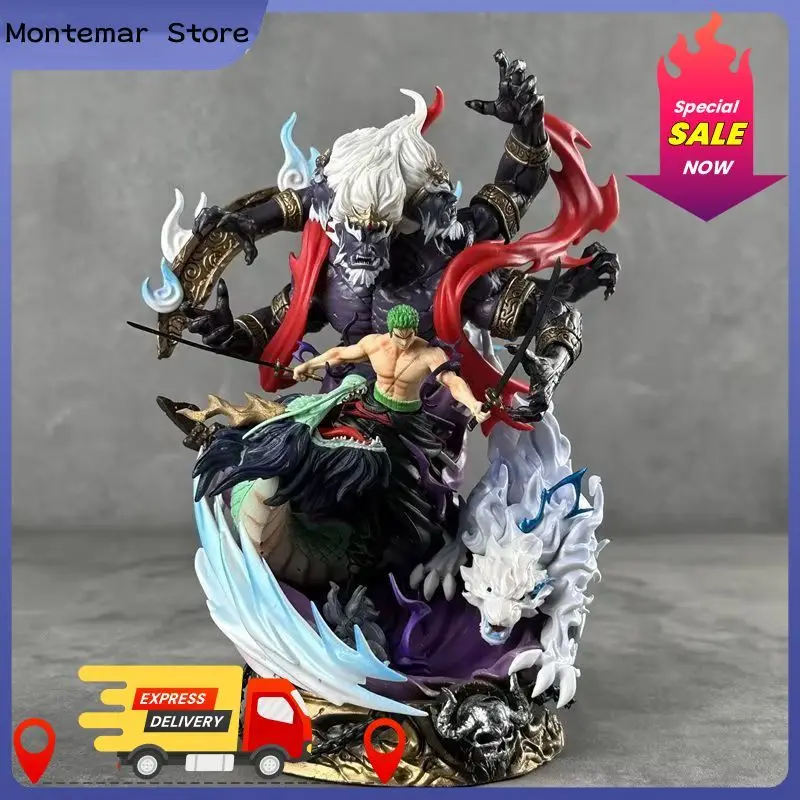 Figuras de Anime Roronoa Zoro de una pieza de 23cm, modelo de figura de acción Zoro, colección de estatuas, adorno de escritorio, regalos de cumpleaños para niños