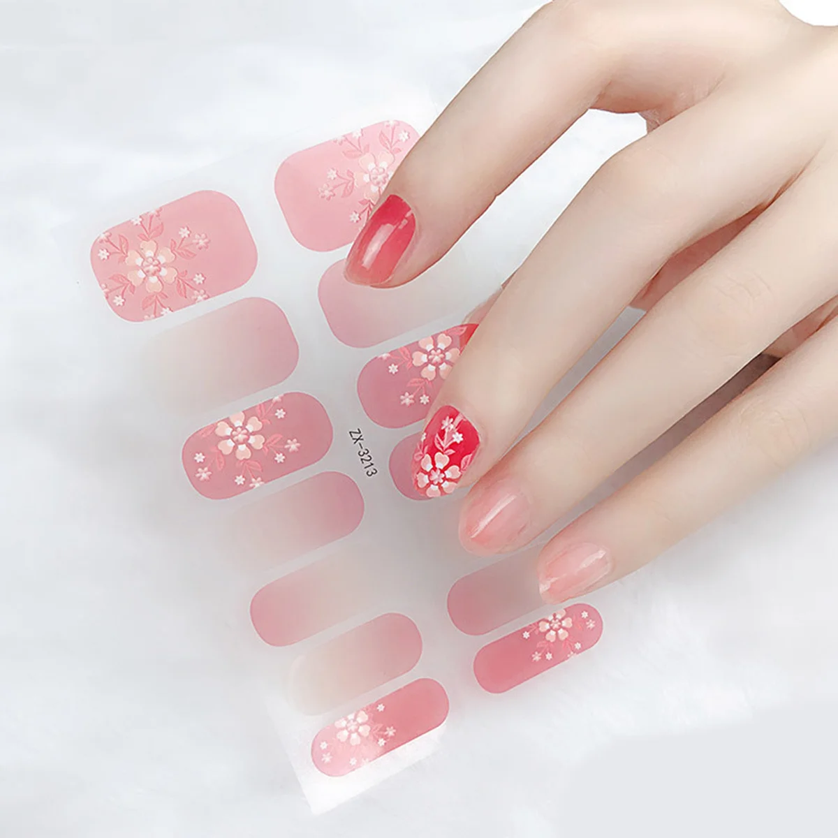 3Pcs 네일 스티커 풀 커버 가짜 손톱 모듬 색상 DIY 네일 아트 휴일 파티 안전한 재료 가짜 손톱