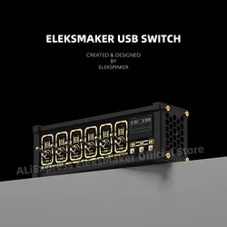 Elekskaker-interruptor USB, control independiente, interruptor de botón, chapado en oro retro, ajuste de mesa, sentido de la ceremonia