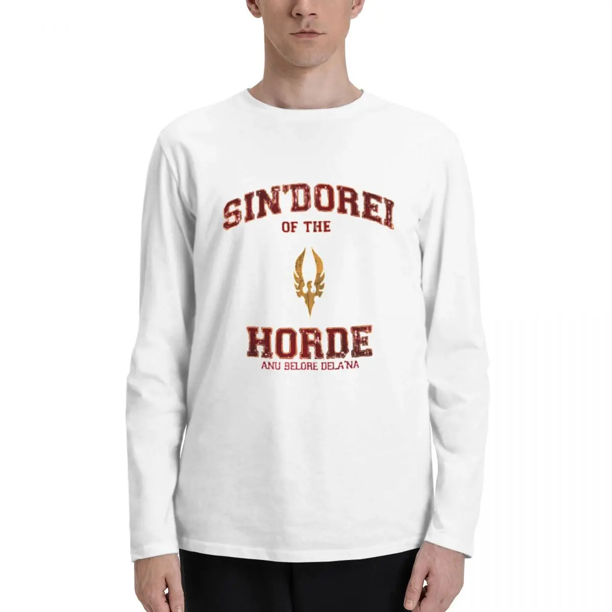 

Sin_Dorei Stylish and Comfortable Men's Long Sleeve T-Shirt - Ideal for Every Season and Daily Wear