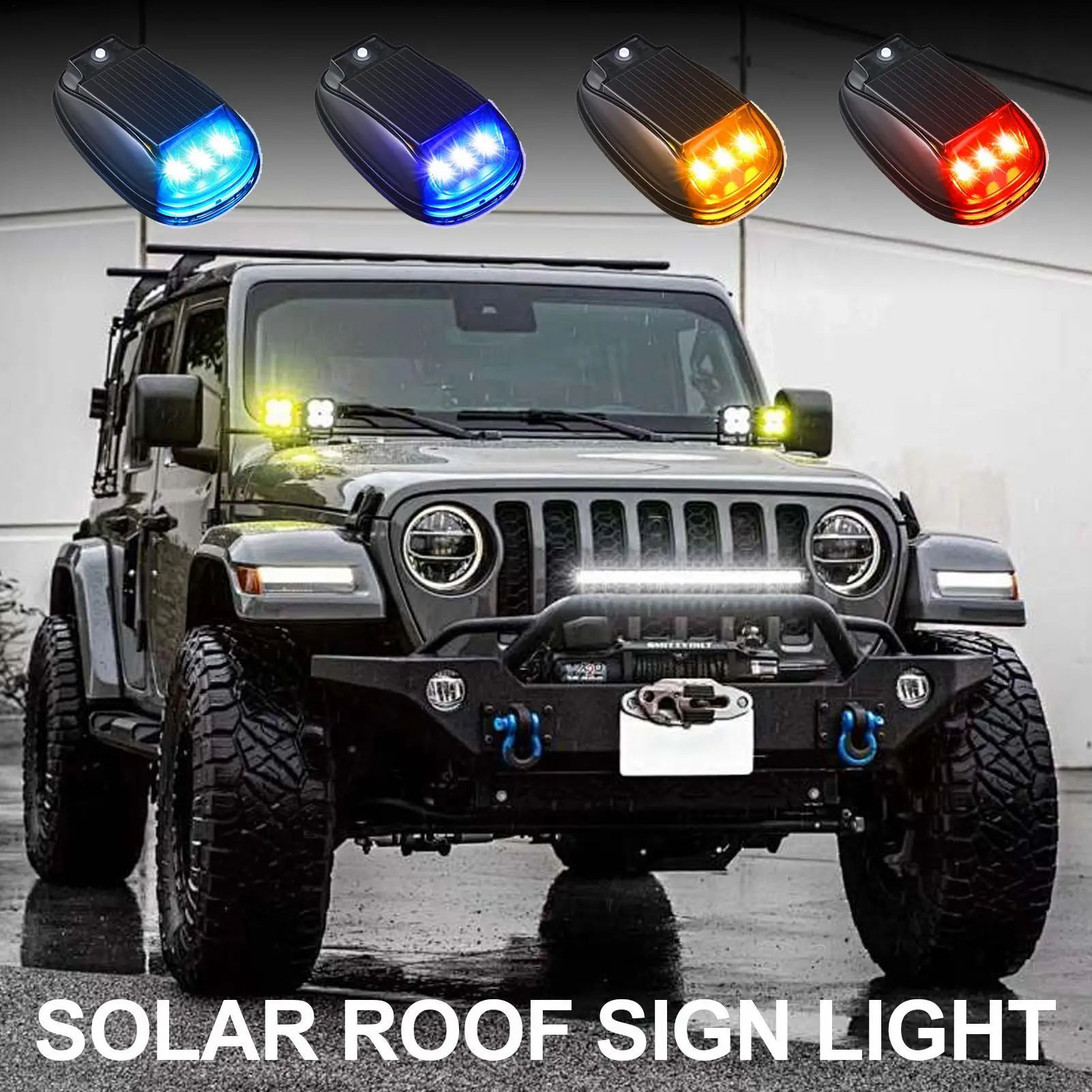 

Solar Powered Cab Lights Cab Marker Lights Pack Of 4 Smart Sensing Waterproof Automotive Accessories For Motorcycle Vehicles