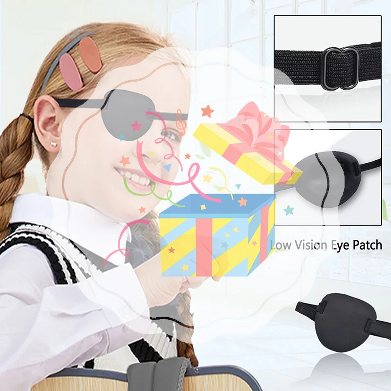 

1 Pcs Eye Patch Eye Patches For Adults Adjustable Soft Amblyopia Lazy Eye Patches For Left Or Right Eyes, For Adults And Kids