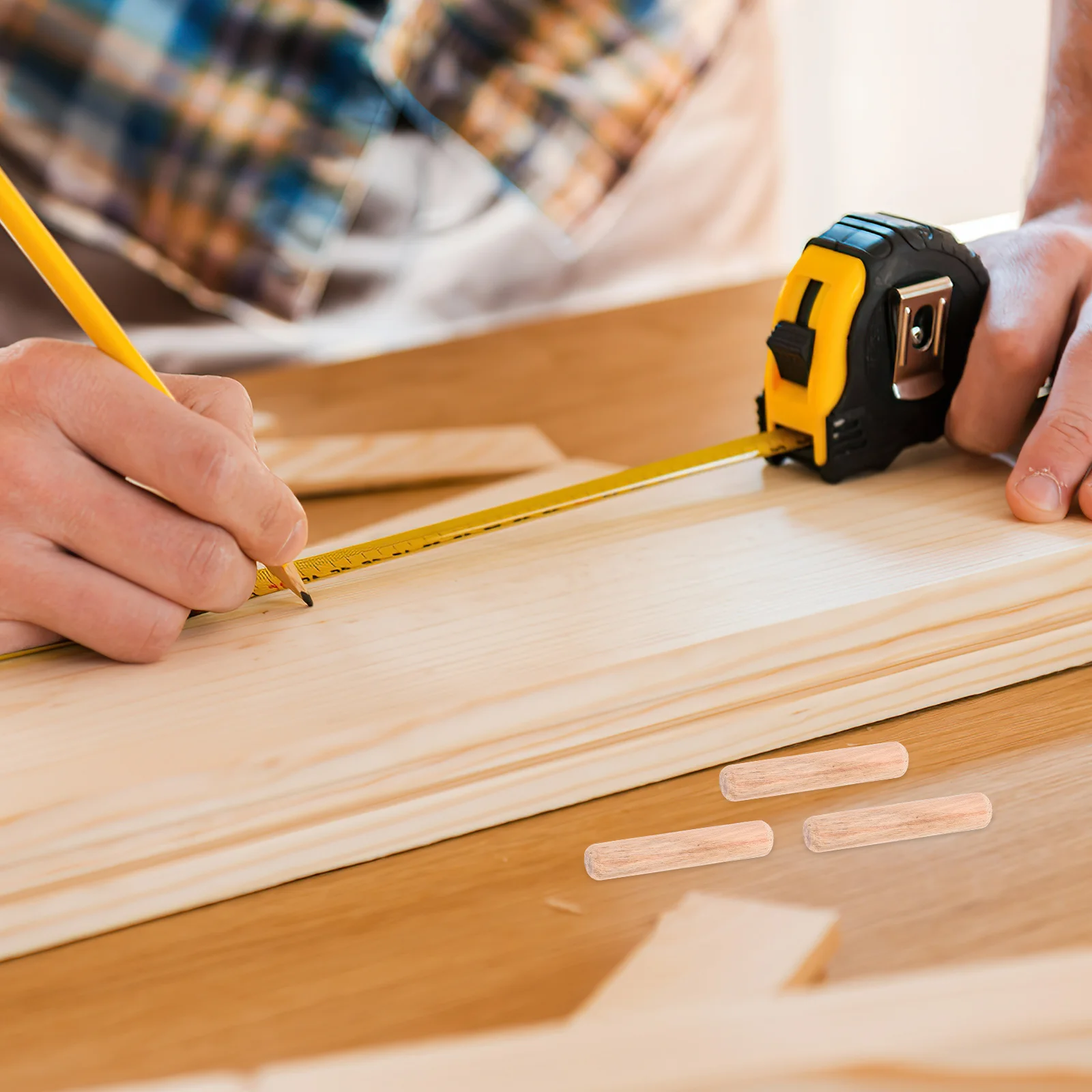 200 قطعة المسامير الخشبية الخشب دبوس ل المفاصل الأثاث Crafts بها بنفسك الحرف المقابس الخشبية ثقوب المسمار لم تنته الخشب نجار الأجهزة #1