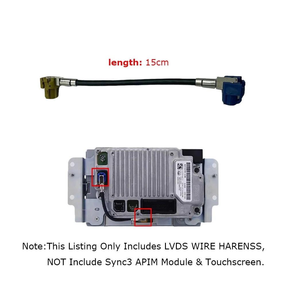 15cm For Genuine Ford Sync 3 Screen to Module Connector Cable Wire US Stock