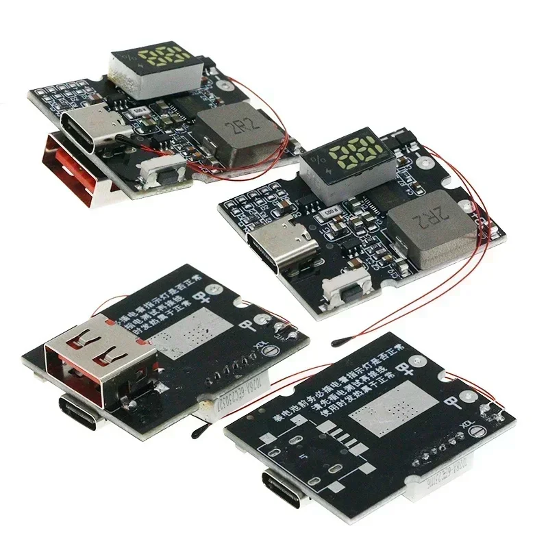 22.5W Power Bank Bidirectional Fast Charging Mobile Power Module Circuit Board With Digital/Light Type-C USB Suppor PD/QC3.0 2.0