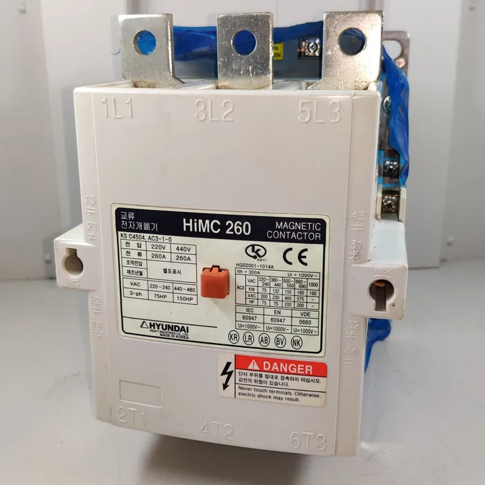 New Original Genuine HYUNDAI Modern Contactor HiMC260 Coil Single Pressure 440VAC Marine Special