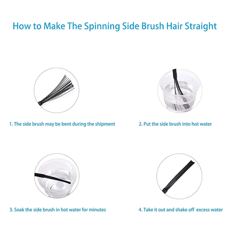 A86I-10 個サイドブラシ Dreame L40 ウルトラ / X40 ウルトラコンプリート / MOVA P10 プロウルトラ / MOVA P50 プロウルトラロボット掃除機