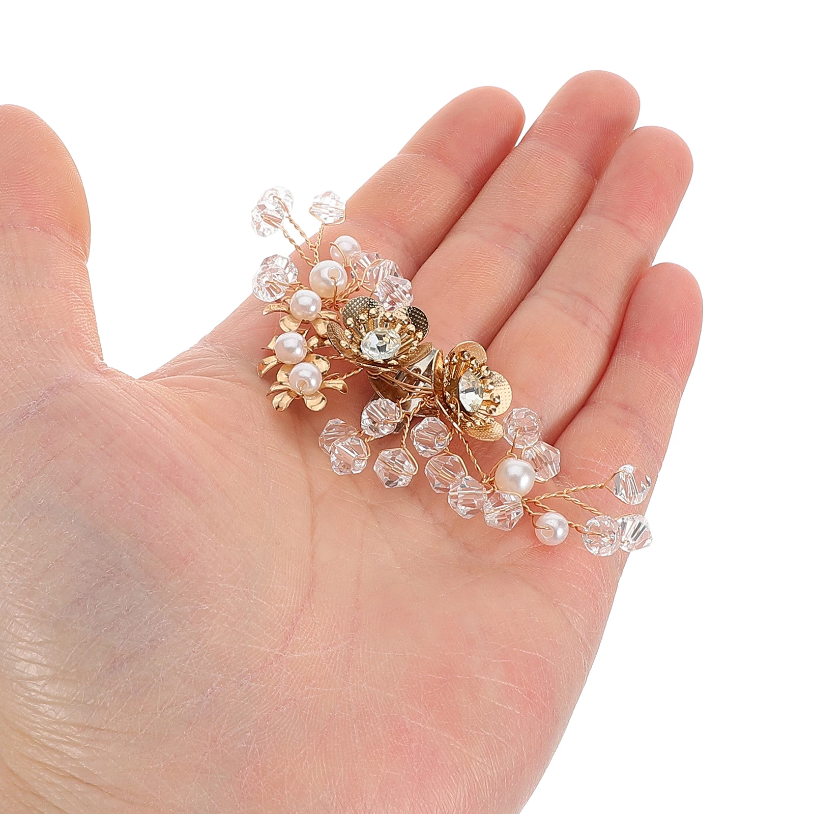

2Pcs Rhinestone Bridal Flower Shoe Clips Detachable Wedding Shoe Buckles Clip on Accessories Shoes Clips Accessories for Women
