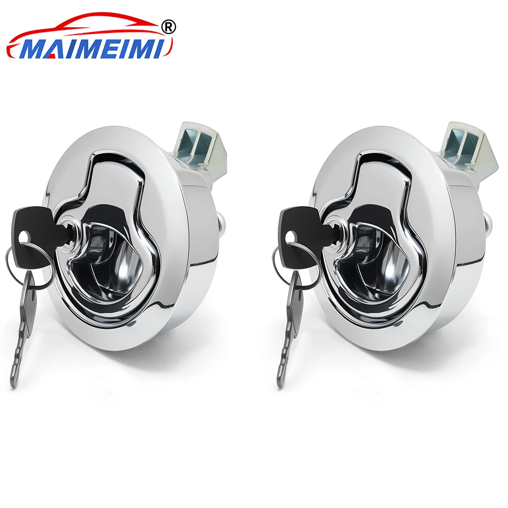 1/2 Pcs RV Yacht Marine Deck Hatches Locking Locker with Key Lift Slam Latch Hardware for Yacht Accessories