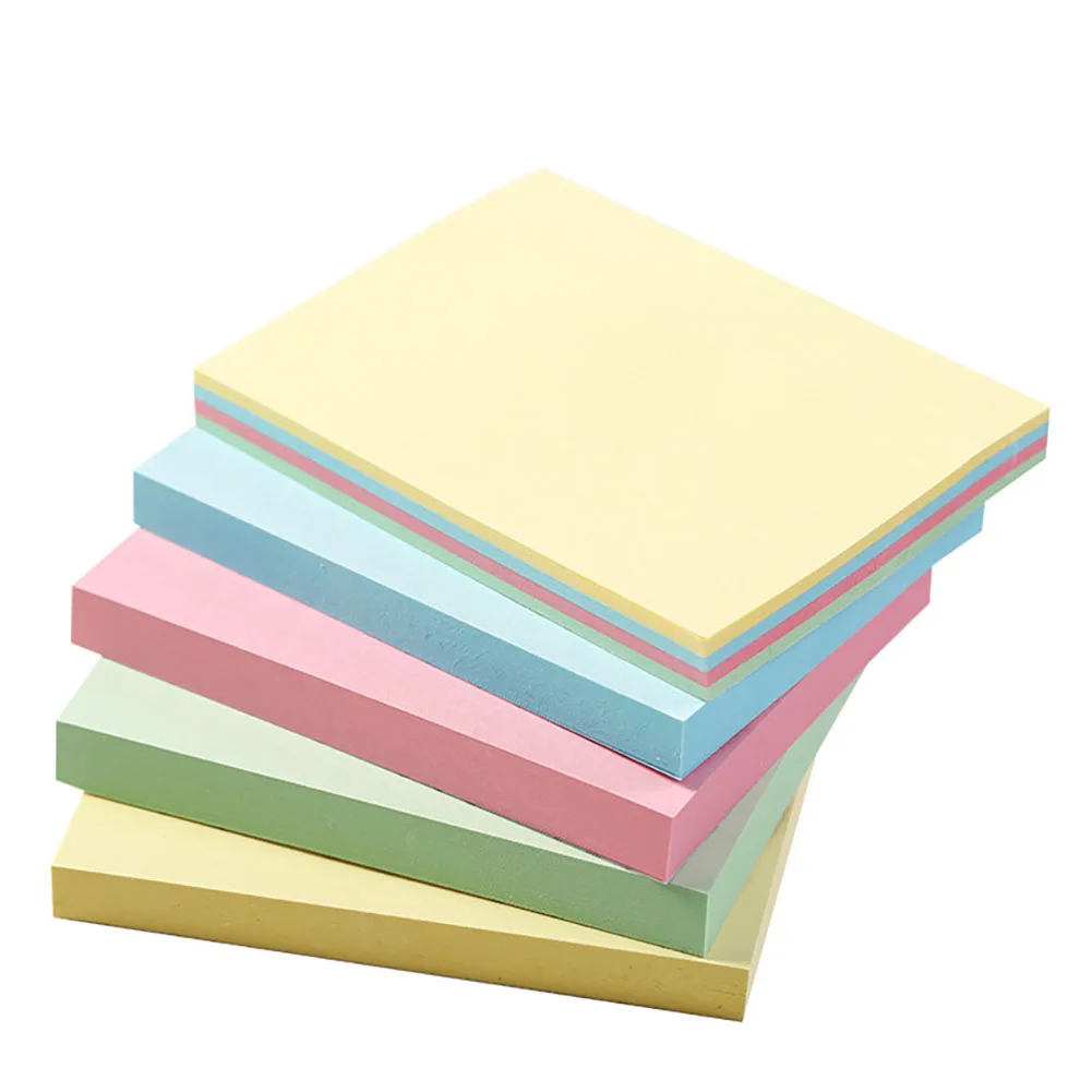 3''x3'' Sticky Notes Pads Colored Sticky Notes Sticky Self-Stick Notes Bright Color Sticky For Students Kids 15 Pcs