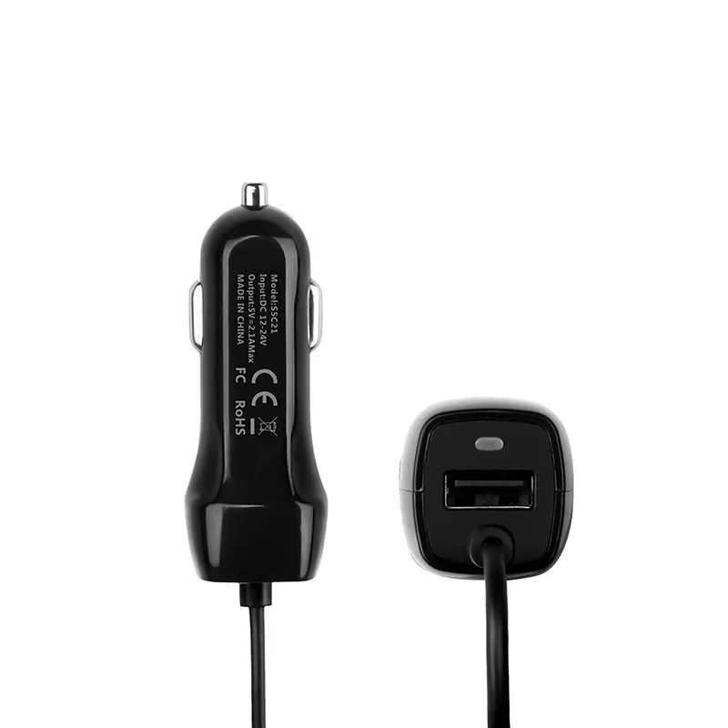 Ładowarka samochodowa typu C, adapter zasilania samochodowego Micro USB do iPhone 17 16 15, przedłużany kabel sprężynowy do Samsung Xiaomi Huawei, przewód do ładowania. — zdjęcie produktu 5