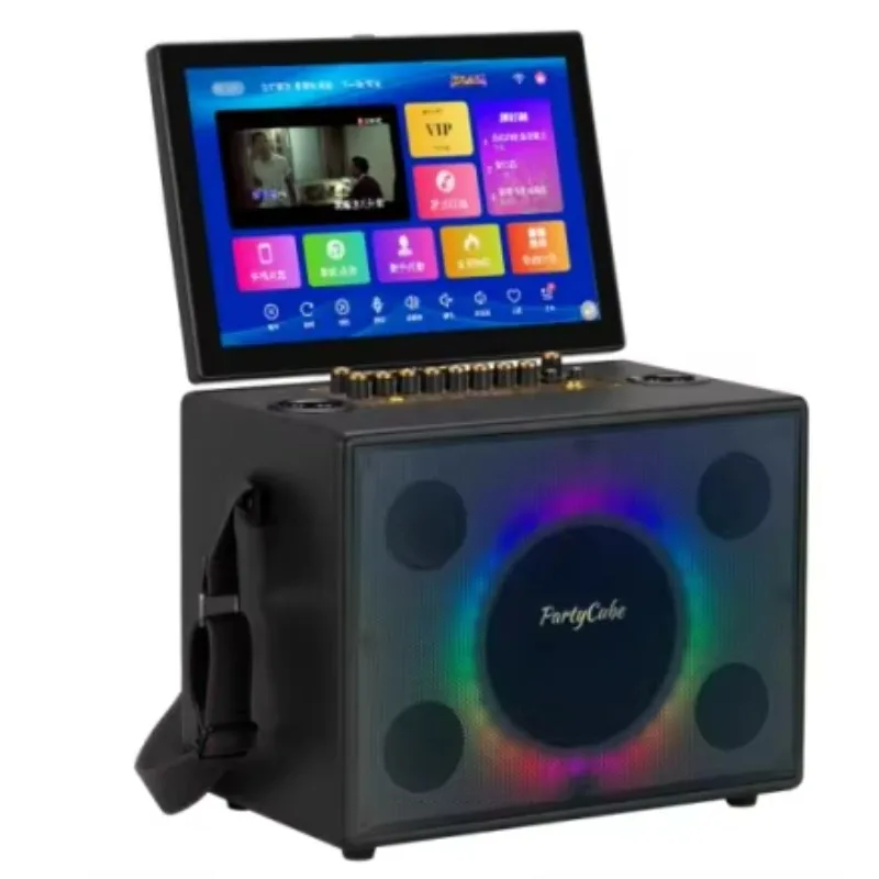 

14.1 inch portable intelligent entertainment high definition touch screen KTV-karaoke wireless speaker