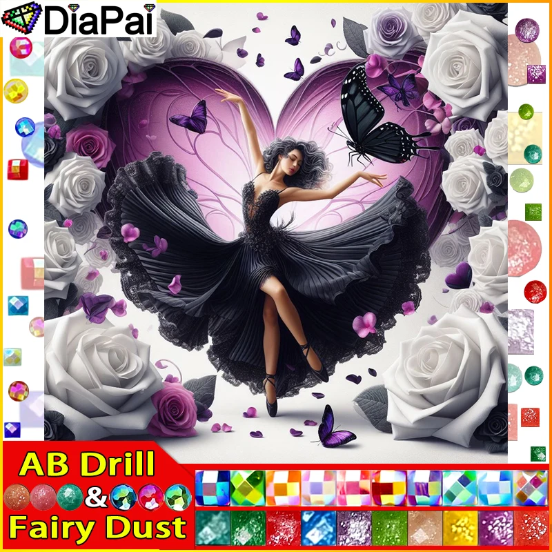 

Набор для алмазной вышивки «женщина Роза», квадратная/круглая картина