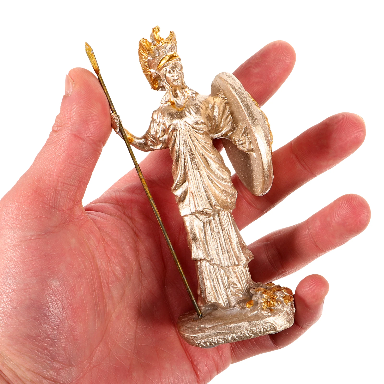 

Greek Athena Resin Sculpture Small Home Decor Statue Desktop Ornament Ancient Mythology Goddess Sculpture Greece Statue