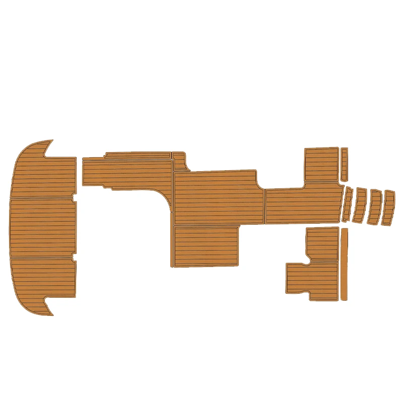 Boat EVA Foam Teak Deck Floor Mat for 1997-2000 Wellcraft 45 Excalibur Cockpit Swim platform Pad Self Adhesive Marine Mat