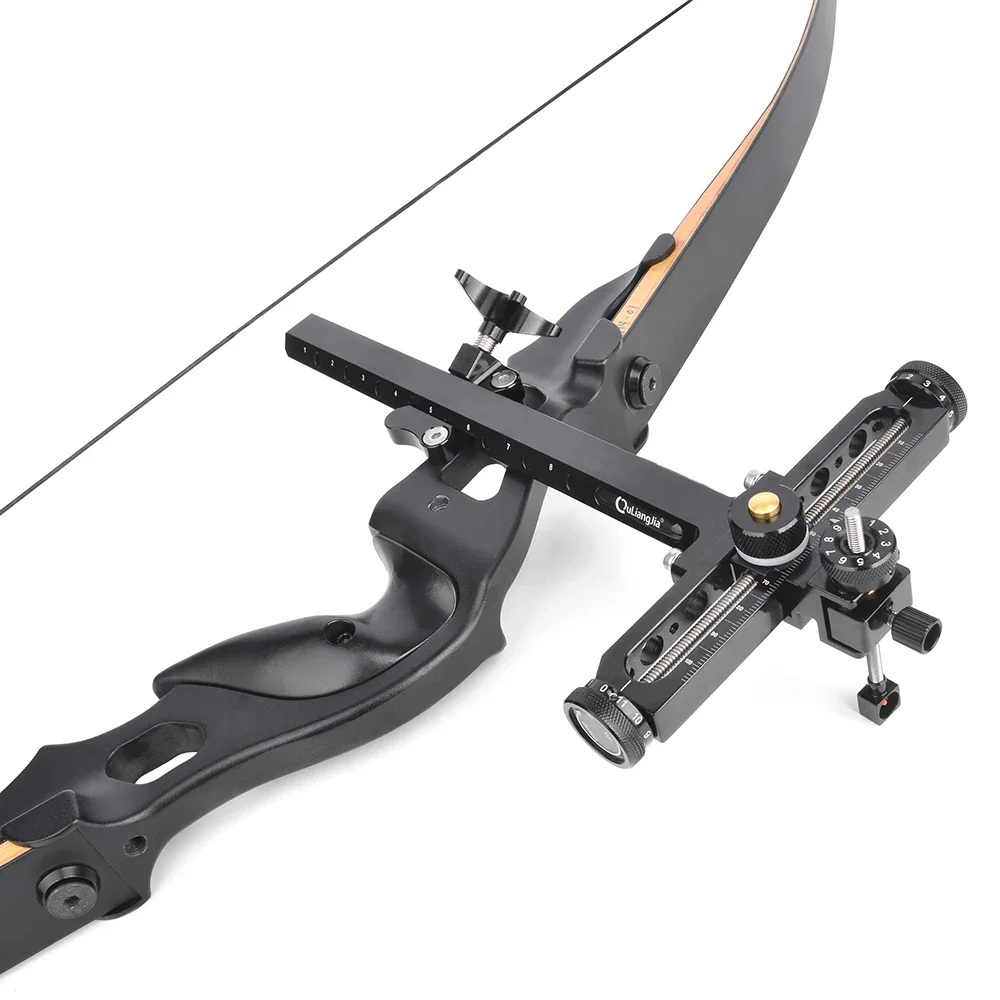 Archery Recurve Bow Sight, Aluminum Alloy, Aiming Tool, Outdoor Adjust, 1Pc