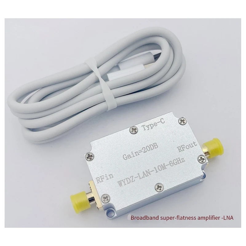 ABAE-LAN 10M-6Ghz Verstärker mit hoher Ebenheit, Verstärkung, RF-Laufwerk, Signalempfänger, Radio, Drohne, Satellit, SDR, Walkie-Talkie