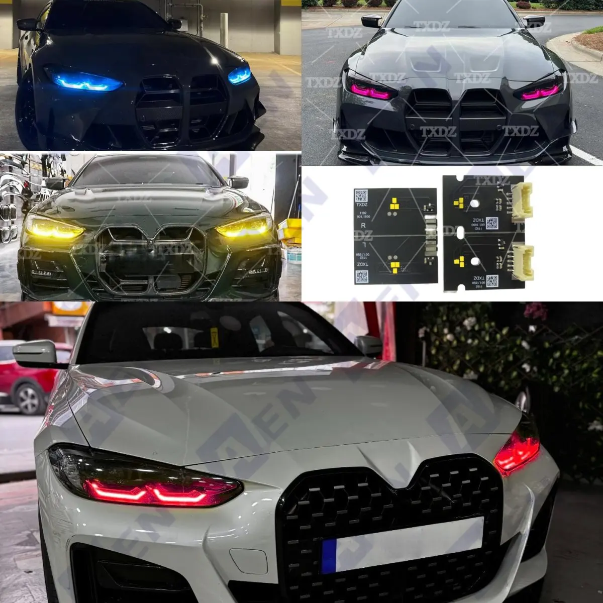 

Светодиодные дневные ходовые огни (DRL) без лазерной подсветки для BMW G22 G23 G26 G80 M3 430i M440i 420i G82 M4 2021-2024 годов выпуска, стандартная версия LED