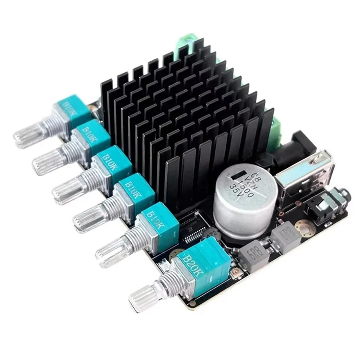 

SUPER DEAL TPA3116 Bluetooth 2.1 Power Amplifier 2x50W+100W Subwoofer Adjustable