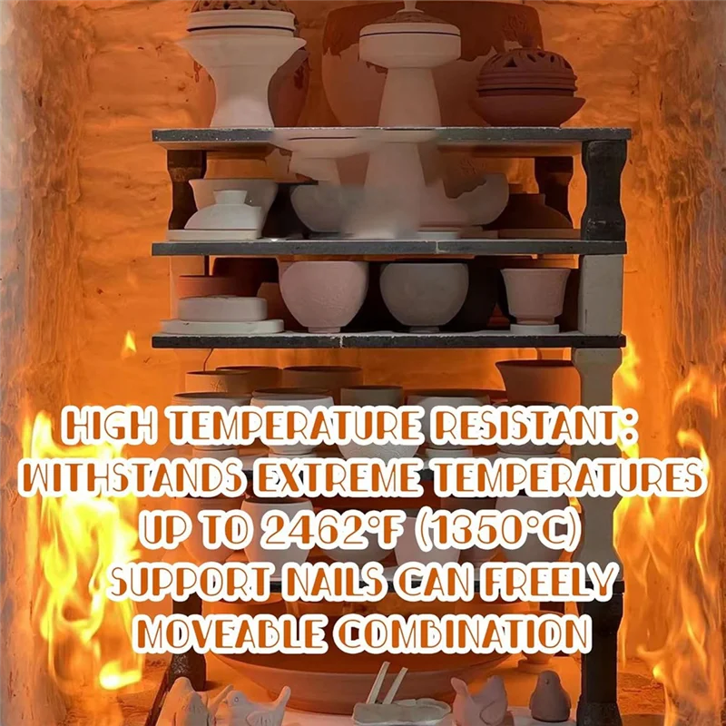 

KB-1 Pack Вогнеупорный коврик для печи, высокая температура 1350. ° C Коврик для стрельбы Многоразовая мебель для печи, глина искусства