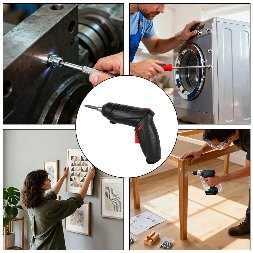 

Электрическая отвертка 3,6 В, 47/2 шт., с аккумулятором 1800 мАч, портативная, беспроводная, для бытового ремонта