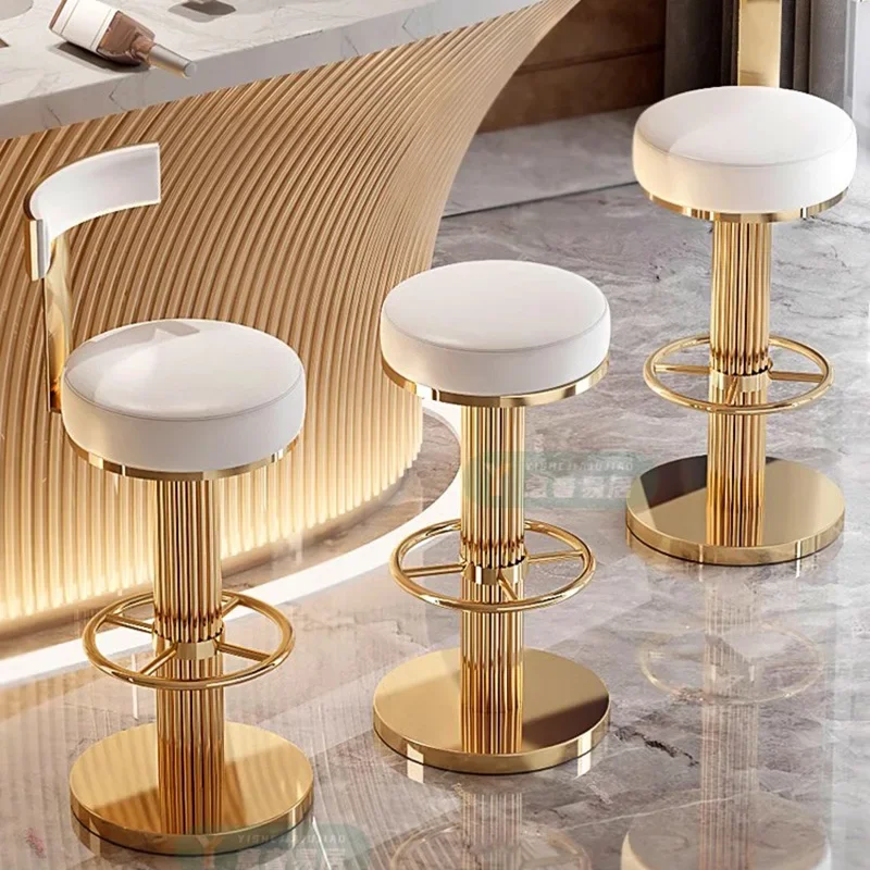 Modern Nordic Reception Bar Stools Luxury Designer Industrial Barstool Bar Stools Coffee Shop Vanity Taburete Cocina Furnitures