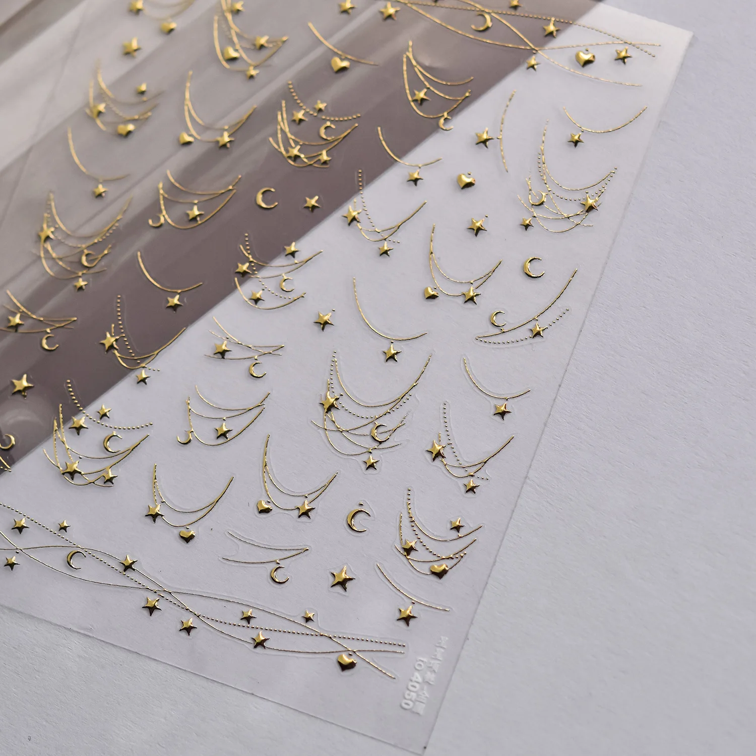 1 pièces 5D étoile lune collier lignes incurvées Nail Art autocollant or/argent ligne française ongles décalcomanies bricolage auto-adhésif manucure curseur