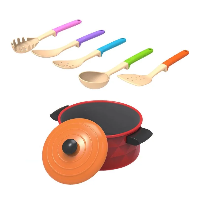 Superieure simulatie keukenspeelgoedset voor meisjes, jongens, 3-6 jaar oud, fantasiespel, koken, chef-kok, rollenspel met snijden van groenten