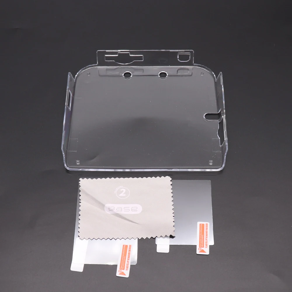 Чехол 2Ds против царапин, прочный прозрачный пластиковый защитный жесткий чехол + противопыльная пленка для игр Nintendo 2DS