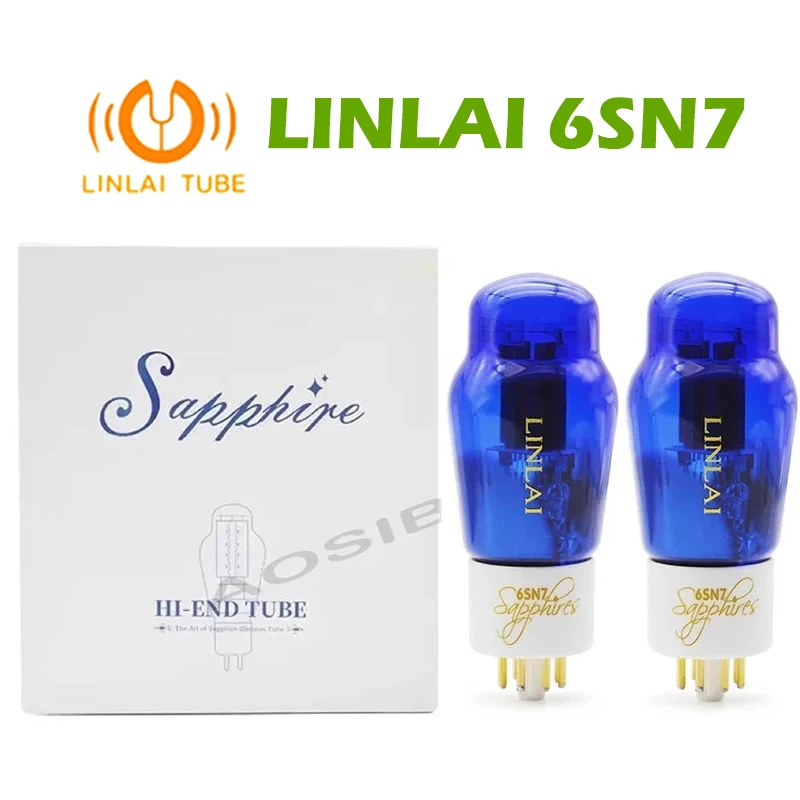 

LINLAI Sapphire 6SN7 Vacuum Tube Audio Valve Replace CV181 6N8P 6H8C 5692 6SN7 Electron Tube For HIFI Audio Amplifier DIY