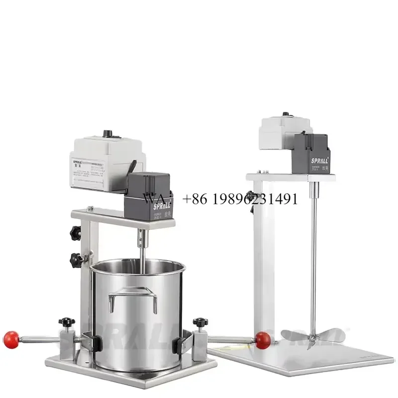 Wmwmnu for SPRALL 0-600RPM Adjustable Speed Mixer High Torque Paint Coating Agitator Industrial Food Liquid Shampoo