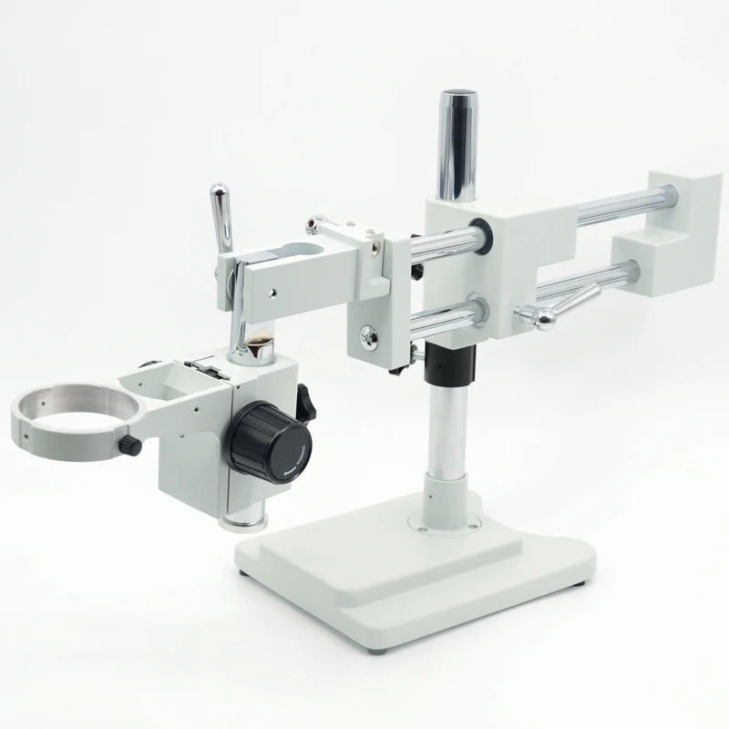 Универсальная двойная стрела, двойной кронштейн, бинокулярный тринокулярный стереозум, подставка для микроскопа, кронштейн, 76 мм, фокусирующий держатель, аксессуар