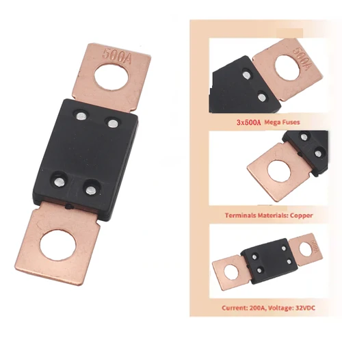 Imagen 2 del producto 【5-1PCS】Para fusible MEGA 30A 40A 50A 60A 70A 80A 100A 120A - 500A 70V para sistemas 48V herramientas de fusible de coche accesorios calidad Superior