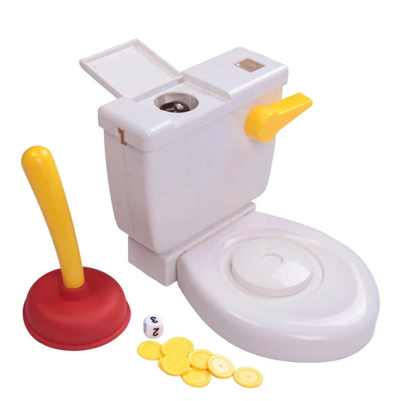 

Pooping Toilet Spoof Poop Shoots Tricky Toys Funny Poop Toilet Plunger Toy Children Game Flushing Toilet Toys